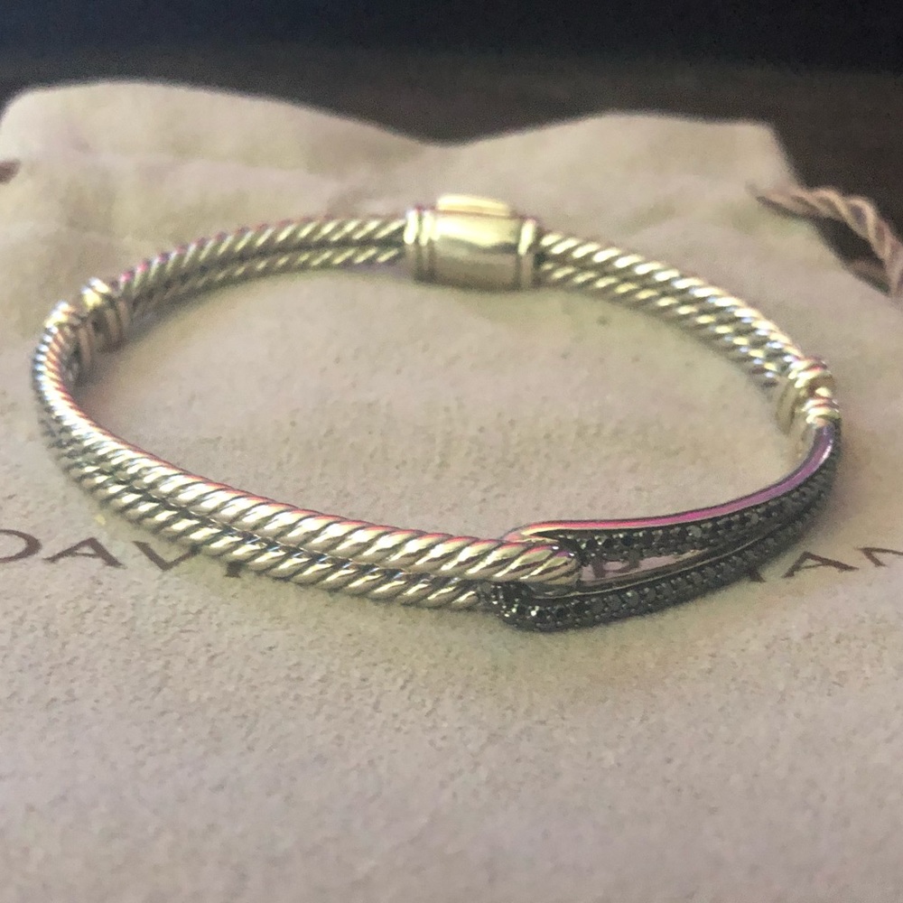 David Yurman Bracelet with Black Diamonds